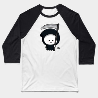 Cute Grim Reaper Hi Baseball T-Shirt